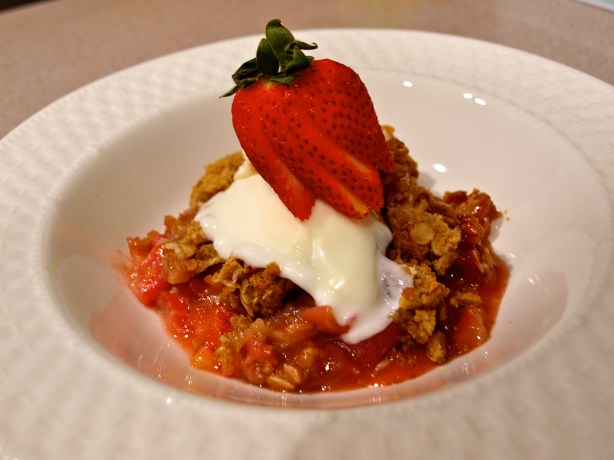 Strawberry Rhubarb Crunch a la mode, 2012