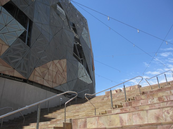 Federation Square Steps © Life Love and Yoga 2013